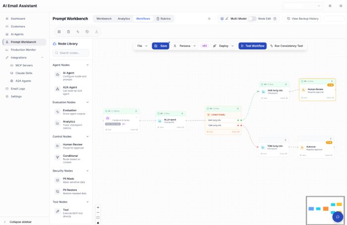 Prompt Workbench - visuell workflow-byggare